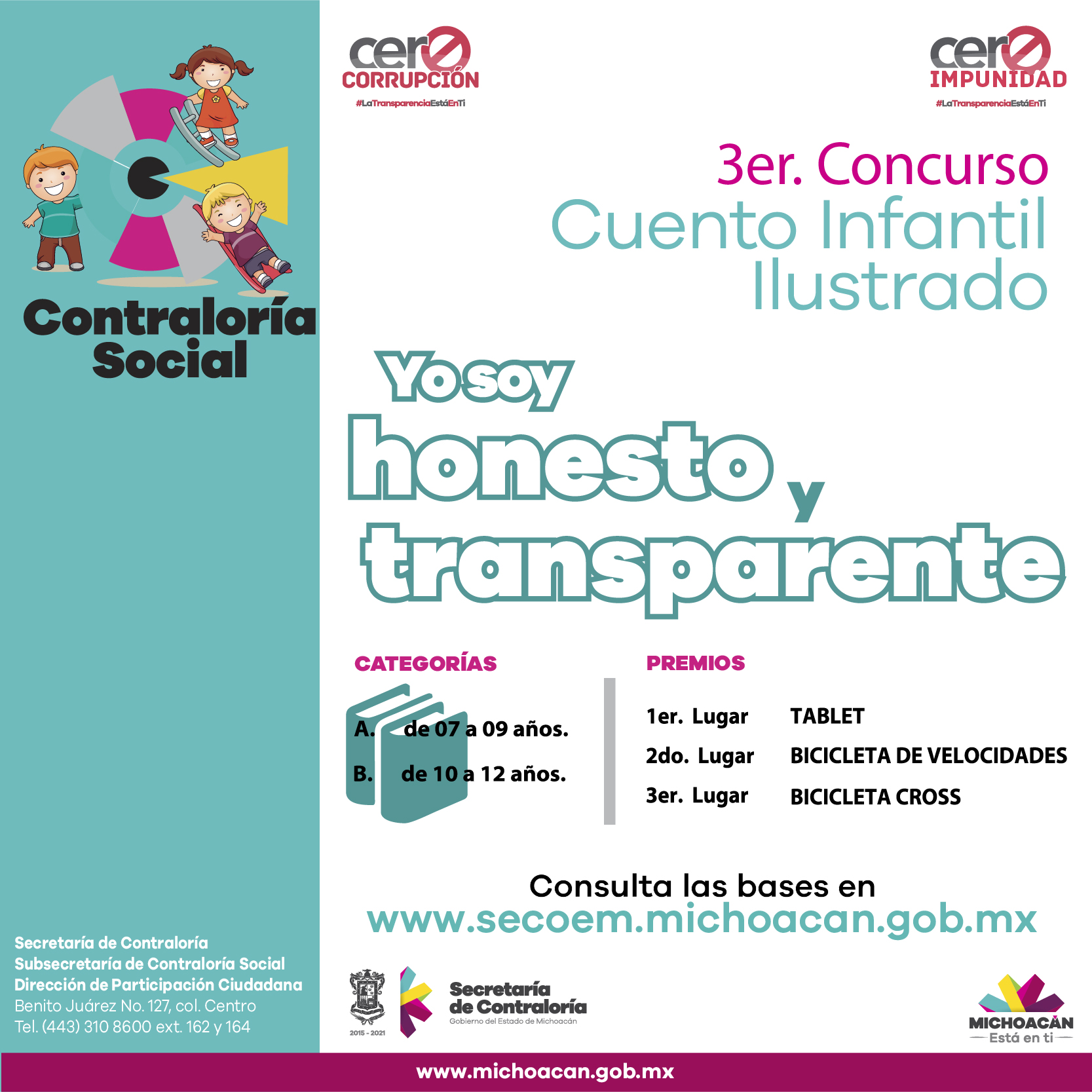 SECOEM | INCULCA SECOEM A NIÑOS VALORES DE HONESTIDAD Y TRANSPARENCIA